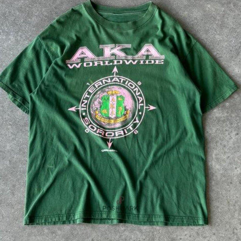 Aka Worldwide Sorority Shirt Sweatshirt Retro Forest Green